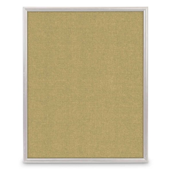 United Visual Products Corkboard, Cork, 2 Door, 60x36" UV304-SATIN-CORK - main